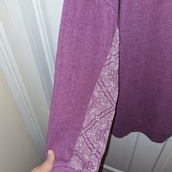 Chloe & Jasmine Purple Lightweight‎ Sweatshirt 1X Soft Lounge Night Fall Winter - Picture 6 of 6